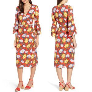 NWT The Fifth Label Reunion Floral Wrap Dress XL